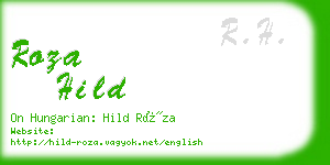 roza hild business card